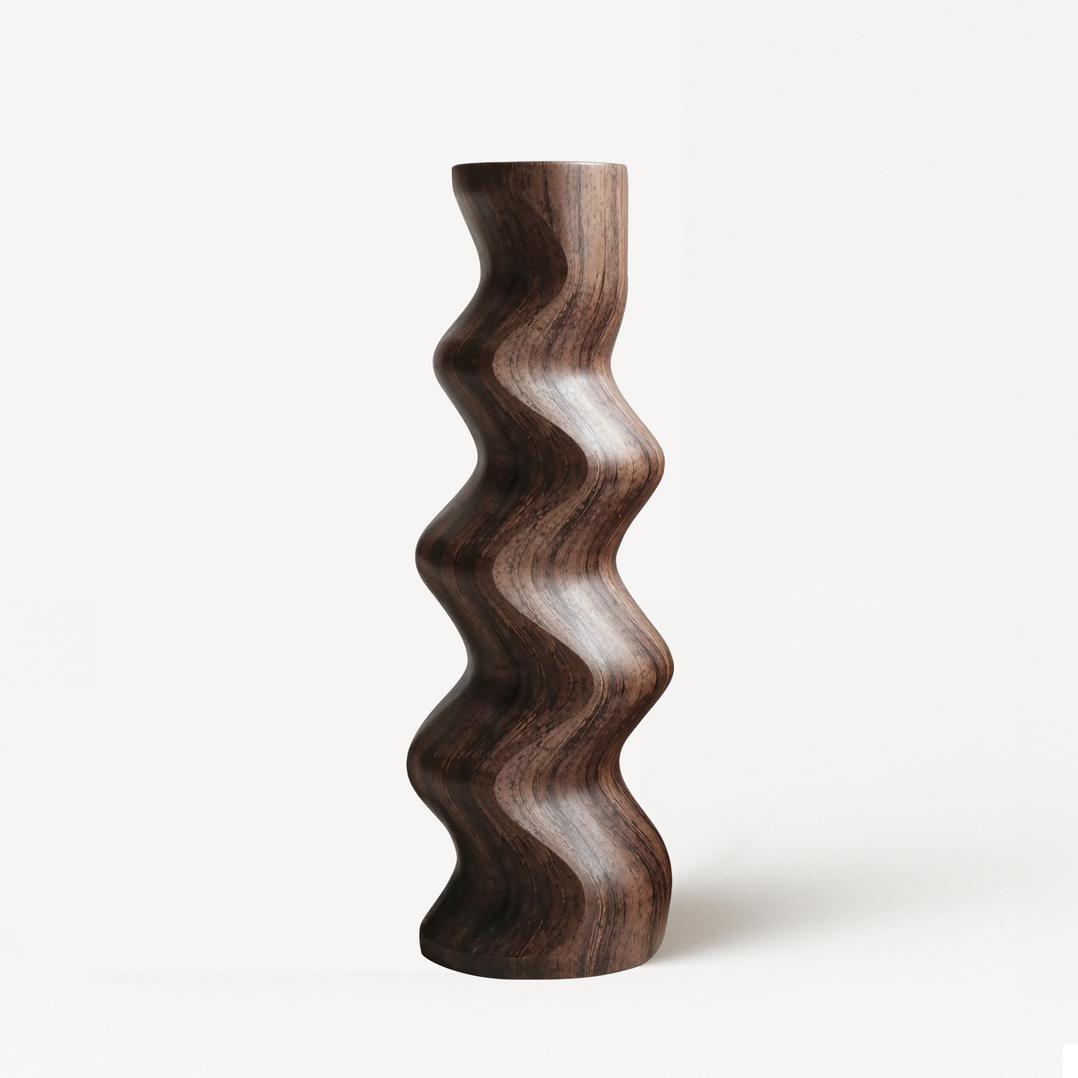 Mid Century Abstract Wood Sculpture For Home Decor