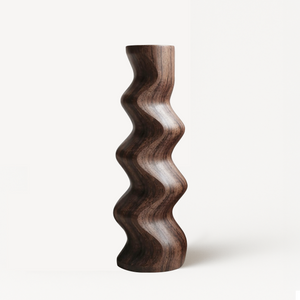 Mid Century Abstract Wood Sculpture For Home Decor