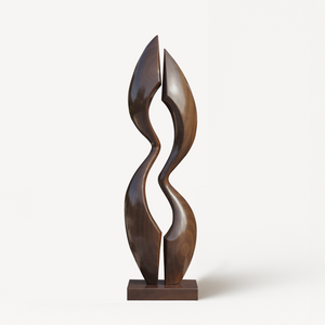 Farmhouse Wood Sculpture Decor For Outdoor Patio