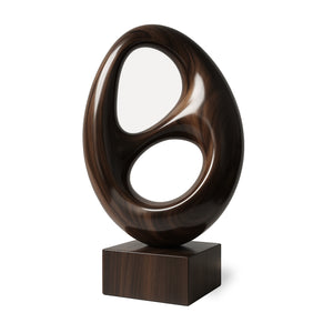 Farmhouse Abstract Wood Garden Sculpture For Yard Decor