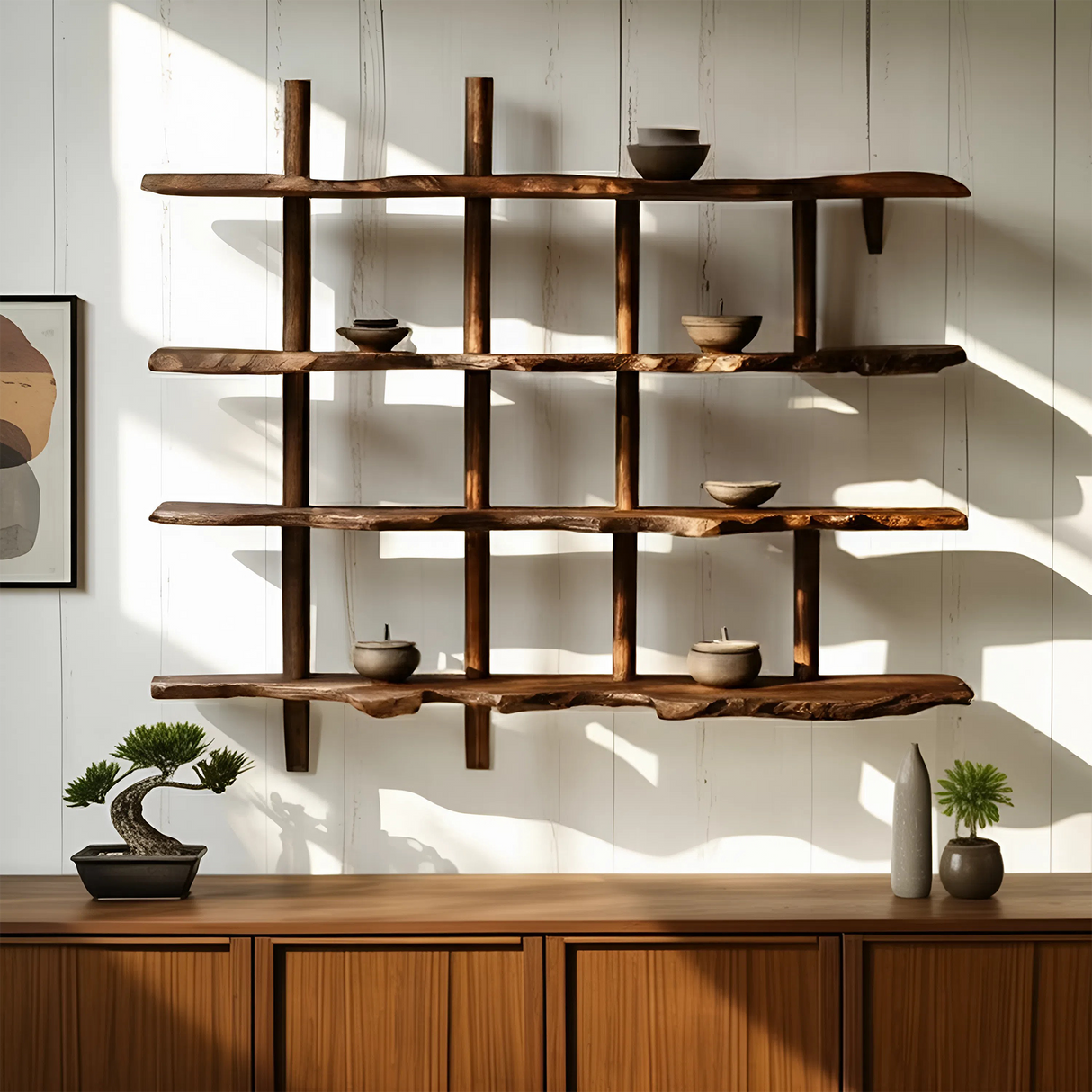 Floating Shelf In Farmhouse Style For Living Room Display