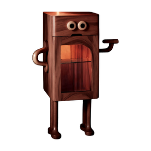 Whimsical Robot Nightstand For Kids Bedroom Or Playroom