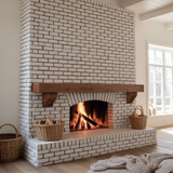 Rustic Fireplace Mantel Shelf For Living Room Cabin Decor