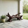Handcrafted Wooden Bench Outdoor Seating For Durable Patios