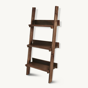 Rustic Ladder Shelf With Tiered Display For Bedroom And Living Room