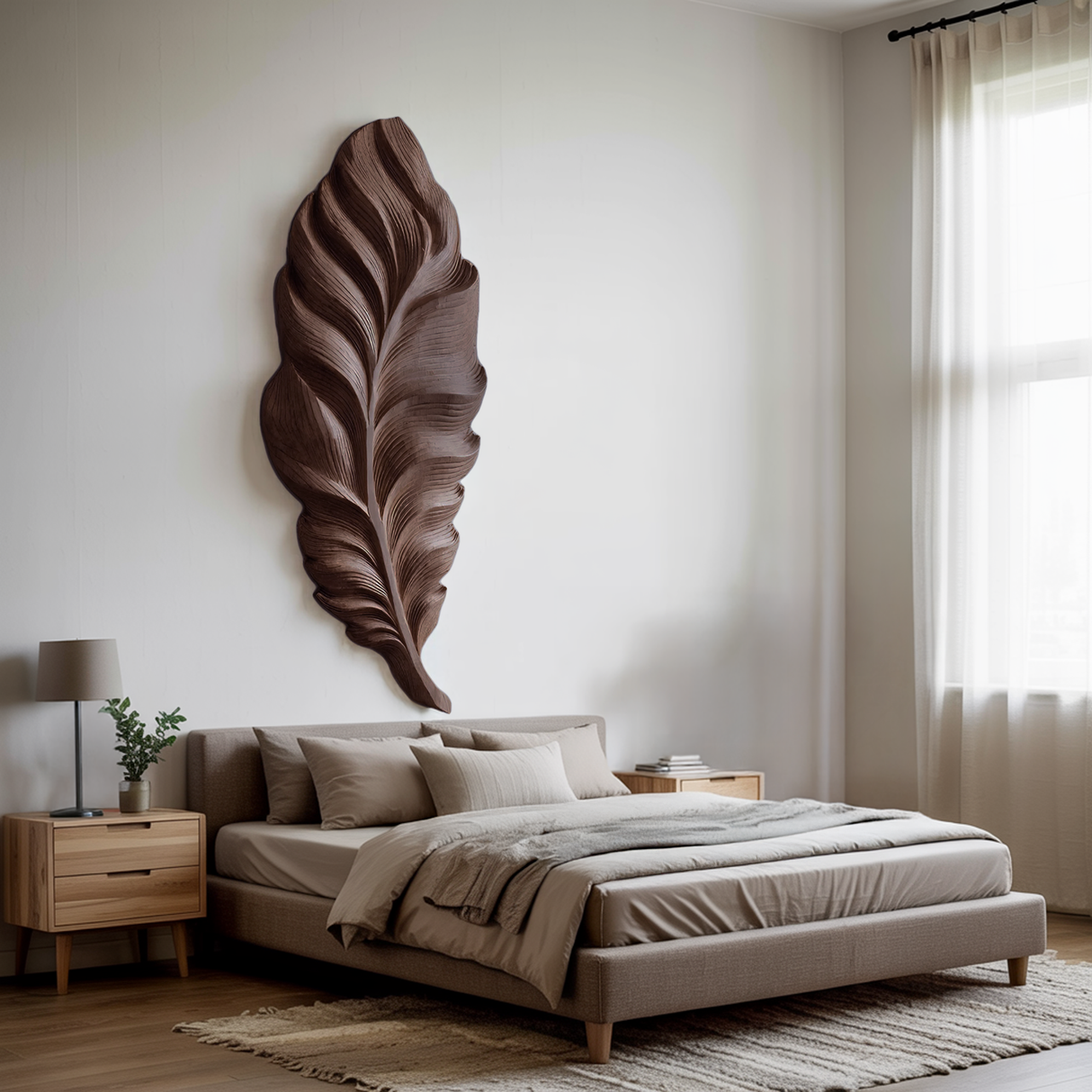 Handcrafted Feather Wall Art For Home Decor