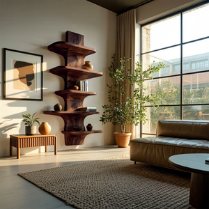 Modern Wooden Floating Bookshelf For Minimalist Home Decor