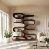 Organic Living Room Bookshelf For Home Decor
