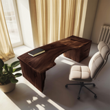 Organic Live Edge Desk For Office Or Studio Interior
