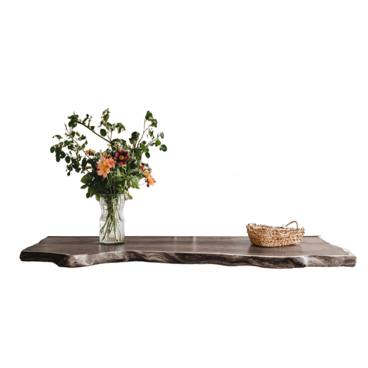 Farmhouse Live Edge Tabletop Charming Dining Room Decor
