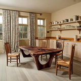 Handcrafted Dining Table With Natural Grain For Dining