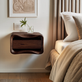 Floating Nightstand Organic Curved Design For Bedroom