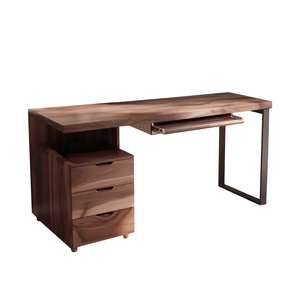 Contemporary Desk with Drawer For Home Office Workspace