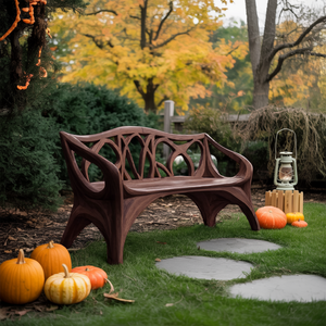 Mid Century Wooden Bench For Outdoor Furniture And Patio Decor