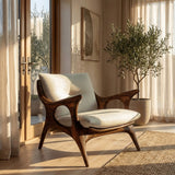 Minimalist Wooden Lounge Chair For Living Room Interior