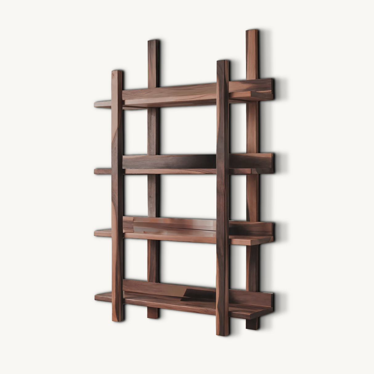 Modern Wall Mounted Shelf Minimalist Floating Book Rack For Bedroom And Living Room