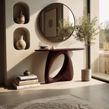 Mid Century Live Edge Console Table Organic Modern For Living Room Decor