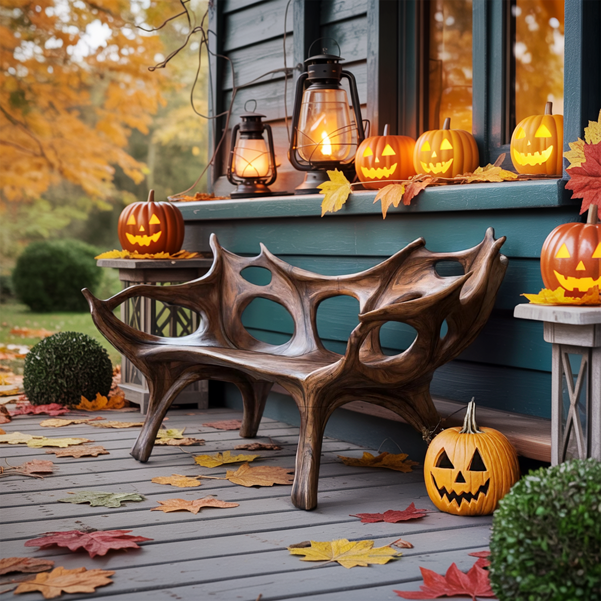 Mid Century Halloween Patio Chair For Unique Halloween Home Decor