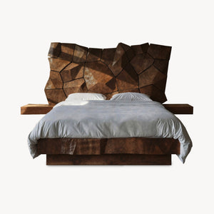 Modern Geometric Headboard Panel For King Or Queen Bed