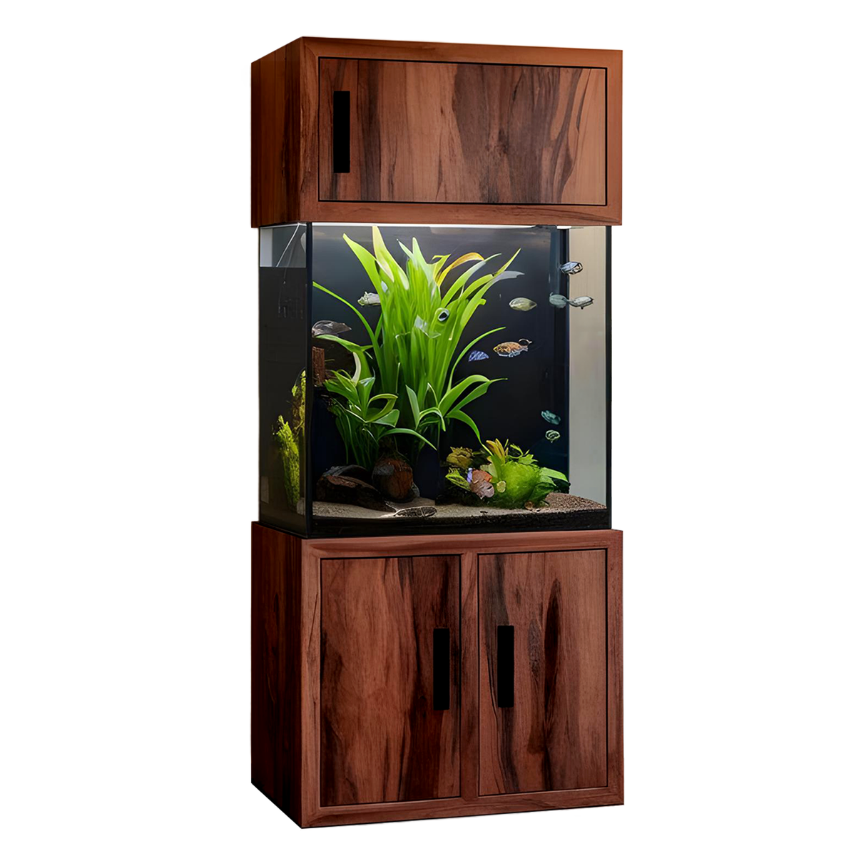 Rustic Aquarium Cabinet For Living Room Corner