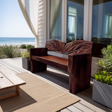 Solid Wood Entryway Bench For Natural Style Home Decor