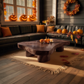Mid Century Solid Wood Coffee Table Furniture Decor Pumpkin Season