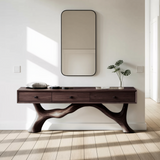 Handcrafted Live Edge Entryway Table For Entryway Rustic Style