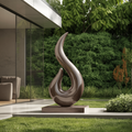 Handcrafted Abstract Sculpture For Outdoor Wall Design