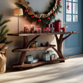 Handcrafted Live Edge Entryway Table For Bedroom Decor Christmas Accent