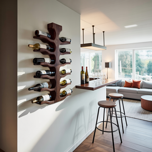 Modern Wall Mounted Wine Rack For Bar Storage Decor