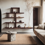 Farmhouse Live Edge Shelf For Bedroom Decor And Storage