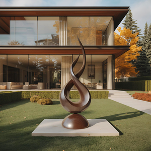 Farmhouse Abstract Sculpture For Garden Outdoor Accent