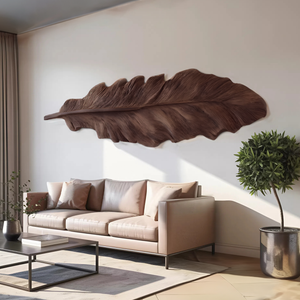Handcrafted Feather Wall Sculpture For Living Room Decor
