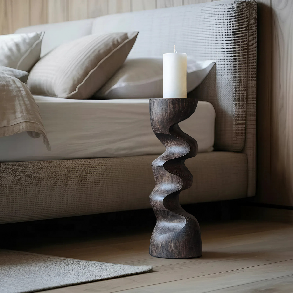 Rustic Candle Stick For Bedroom Cozy Ambience Styling