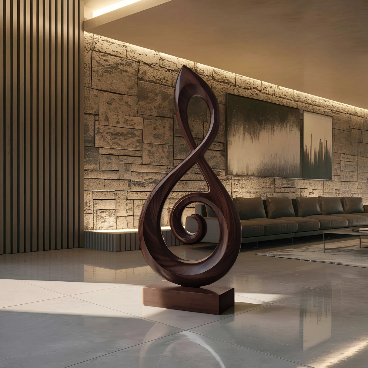 Rustic 3D Wood Art For Living Room Handmade Wall Panel