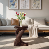 Modern Sculptural Side Table For Living Room Or Bedroom