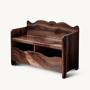 Montessori Bench With Book Storage For Kids Room Entryway And Playroom