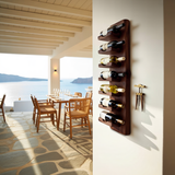 Vertical Wine Rack Wall Mounted For Dining Or Home Bar