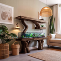 Elegant Aquarium Stand For Stylish Living Space Design