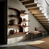 Minimalist Live Edge Floating Shelf For Living Room Display