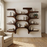 Modern Farmhouse Wooden Wall Shelf For Cozy Living Room