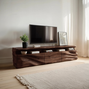 Modern TV Console With Shelf And Drawers For Living Room