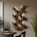 Rustic Wine Stand For Living Room Wood Wine Storage