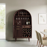 Modern Arched Wine Cabinet For Dining Room