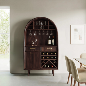 Modern Arched Wine Cabinet For Dining Room