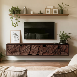 Rustic TV Cabinet For Farmhouse Living Room