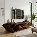 Mid Century Wooden TV Cabinet For Elegant Space