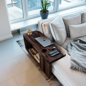 Rustic Live Edge Side Table For Warm Home Interior