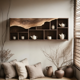 Farmhouse Bookshelf In Solid Wood For Living Room Style