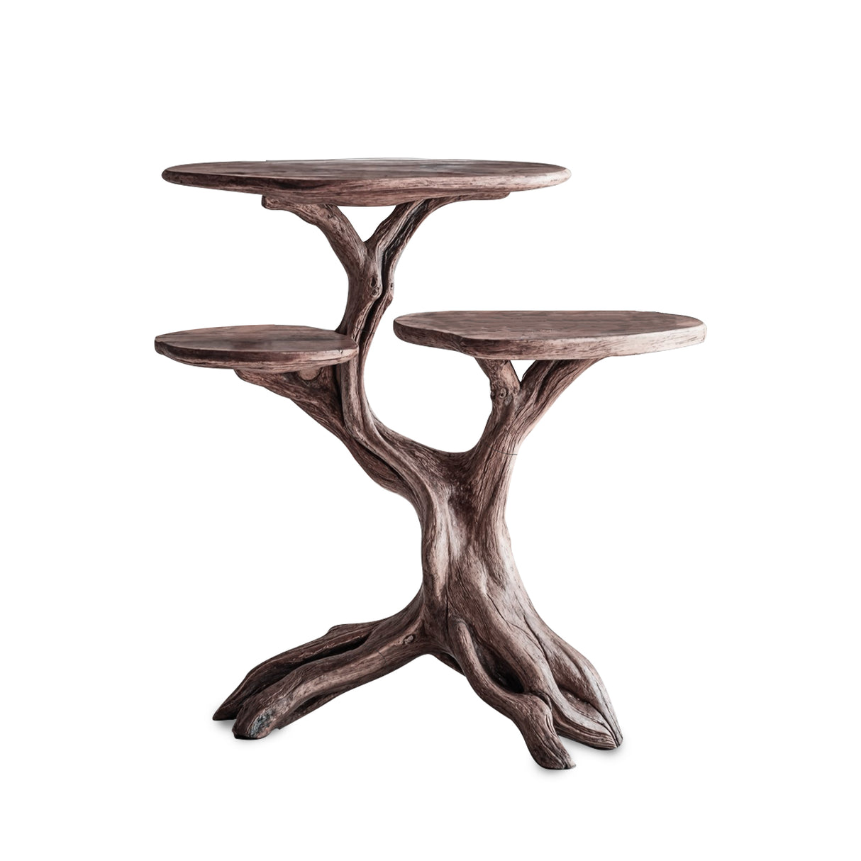 Farmhouse Solid Wood End Table Rustic Charm
